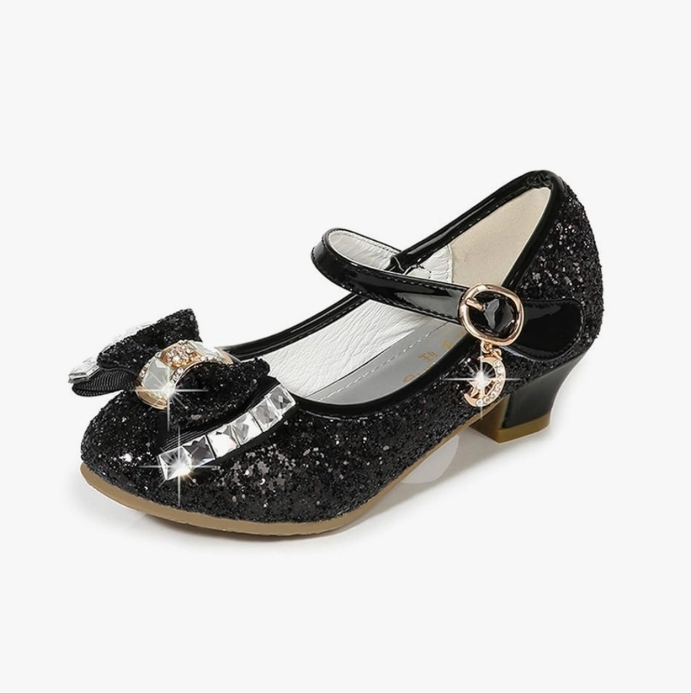 Girls Dress Shoes Wedding Party Heel Mary Jane Princess Flower Shoes